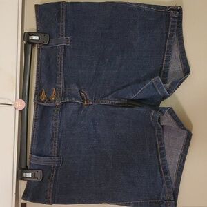 Paris Blues Button Up Denim Shorts Size 10